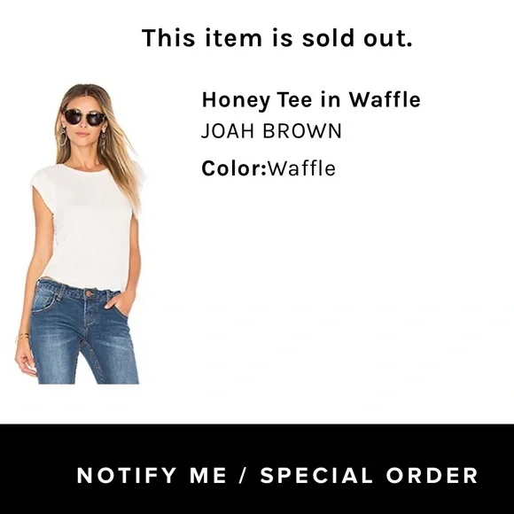 Joah Brown Honey Tee. - Picture 3 of 3